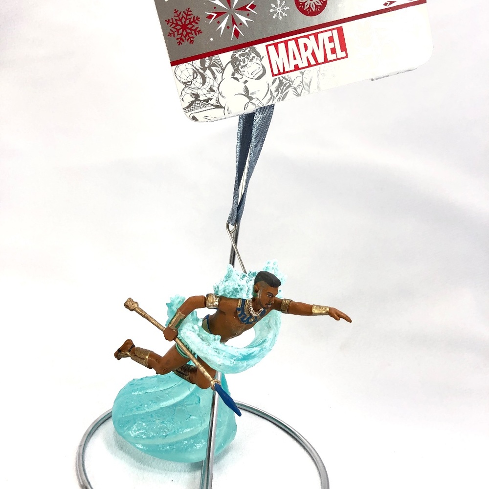 Disney Parks Sketchbook Marvel Black Panther 2 NAMOR Water Holiday Ornament NEW
